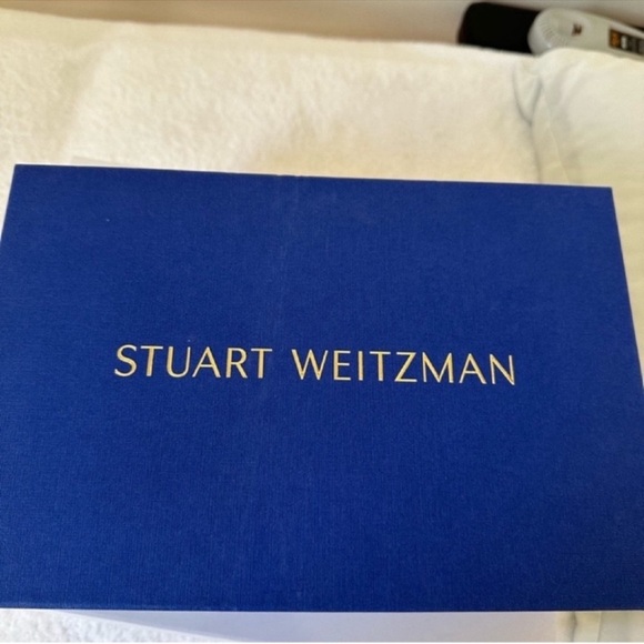 Stuart Weitzman Nudistsong Strappy Sandals / Heels in Beige Leather (NIB) - Picture 7 of 7